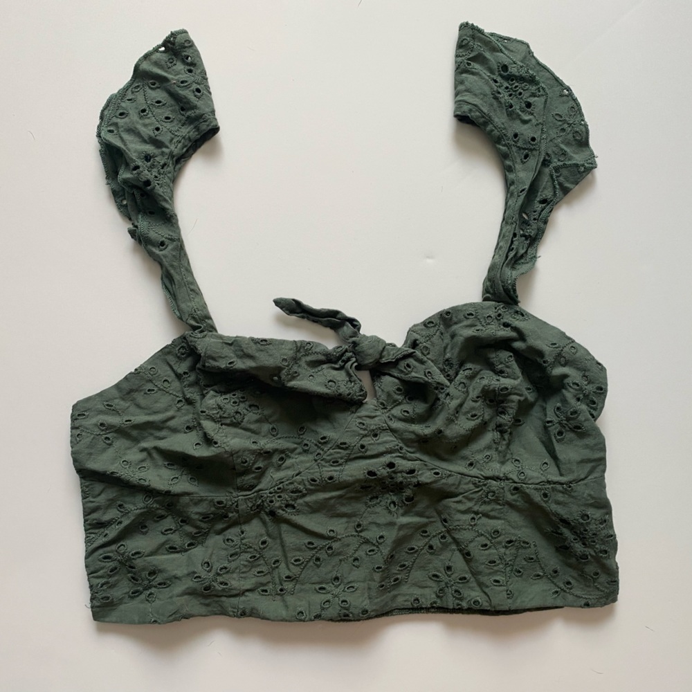 Beautiful green Bershka crop top